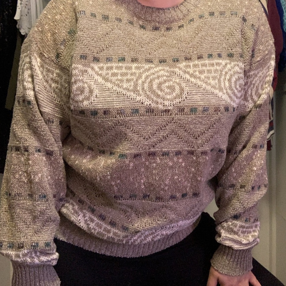 Vintage scoop neck sweater, Method brand